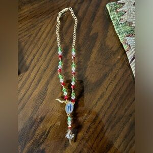 Italian Rear View Mirror Rosary